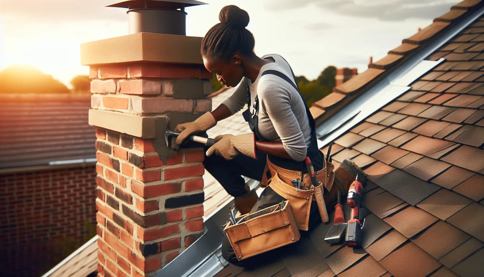 Chimney Flashing Repair for Crystal River Roofs